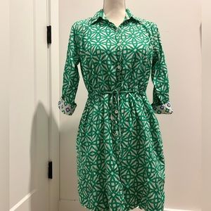 Gretchen Scott medium  cotton shirt dress